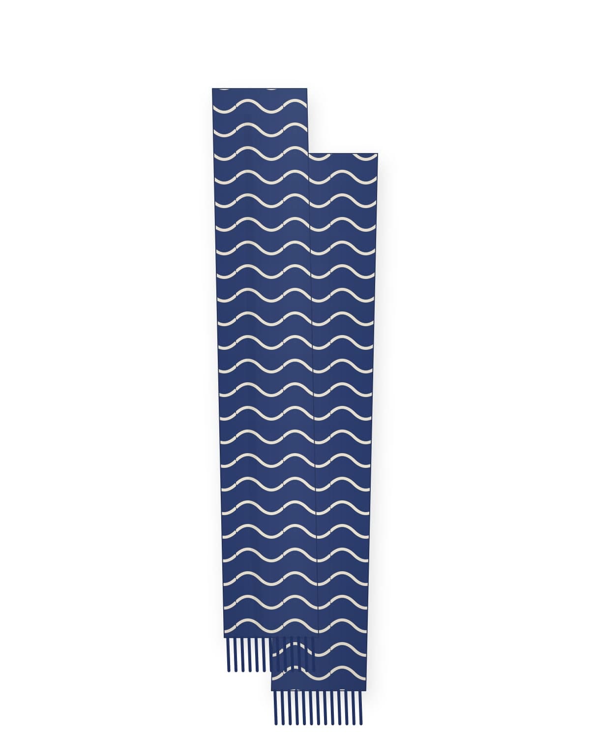 Shibori scarf, indigo