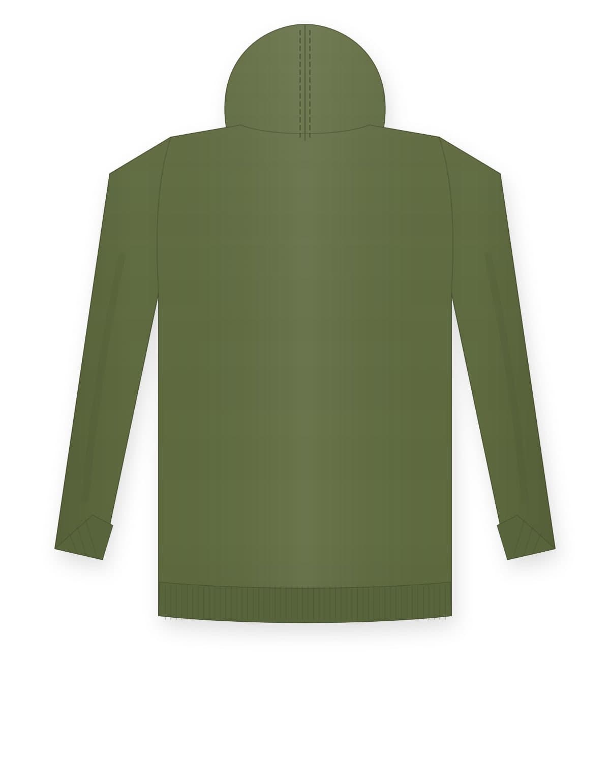 Base zip hoodie, olive