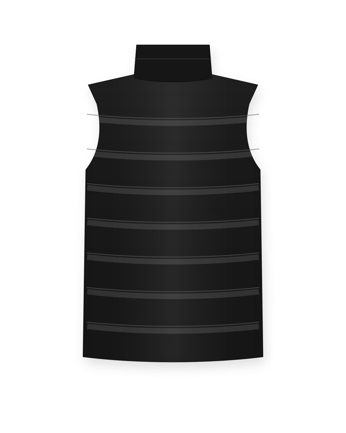 Jailoo puffer vest, black