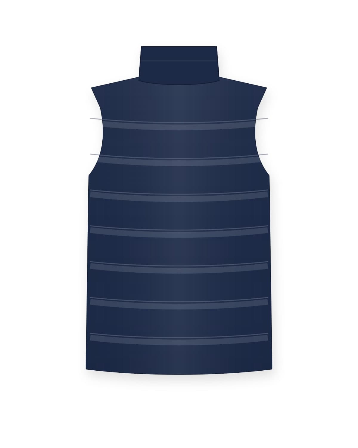 Jailoo puffer vest, navy