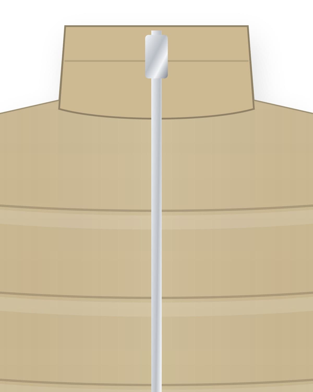 Jailoo puffer vest, sand