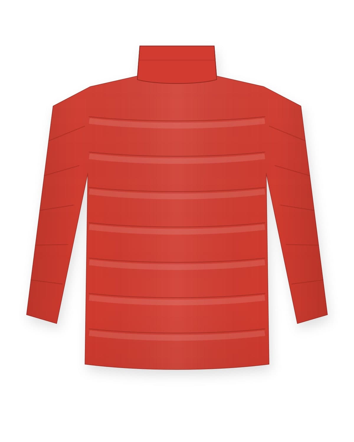 Song-Köl puffer jacket, red