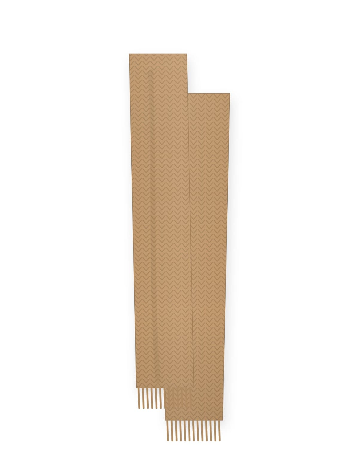 Camel wool scarf
