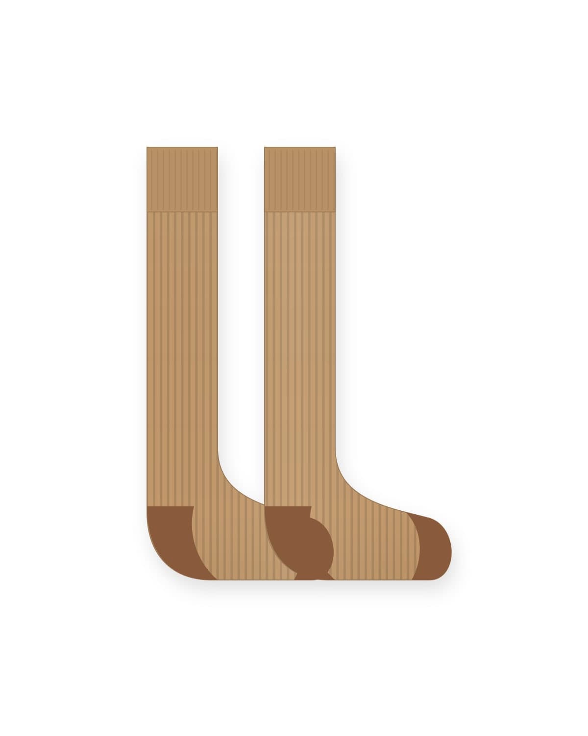 Camel wool socks, pair