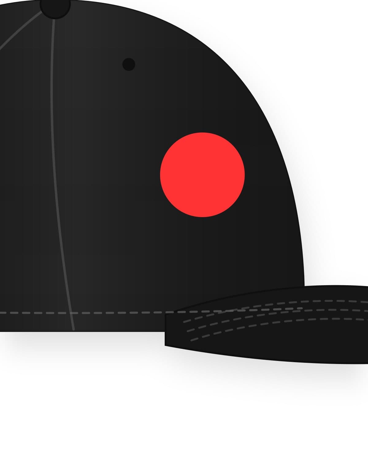 Dot cap, black