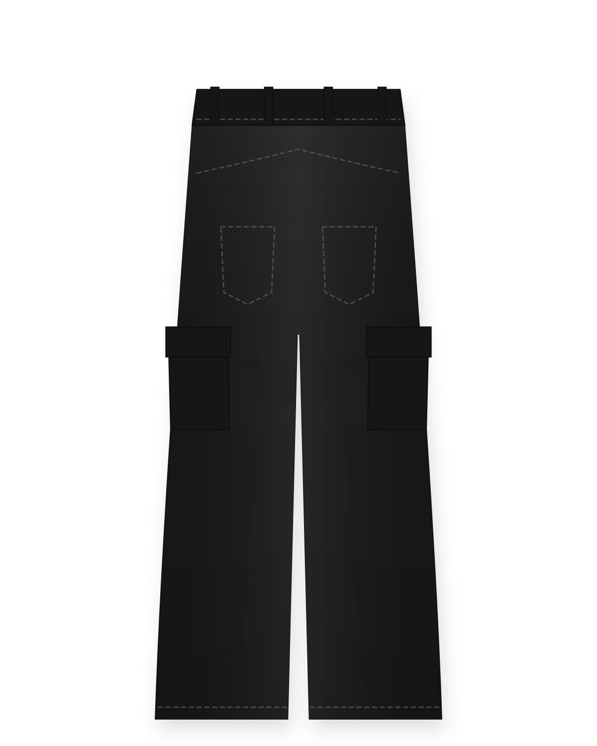 Tulpar cargo trousers, black