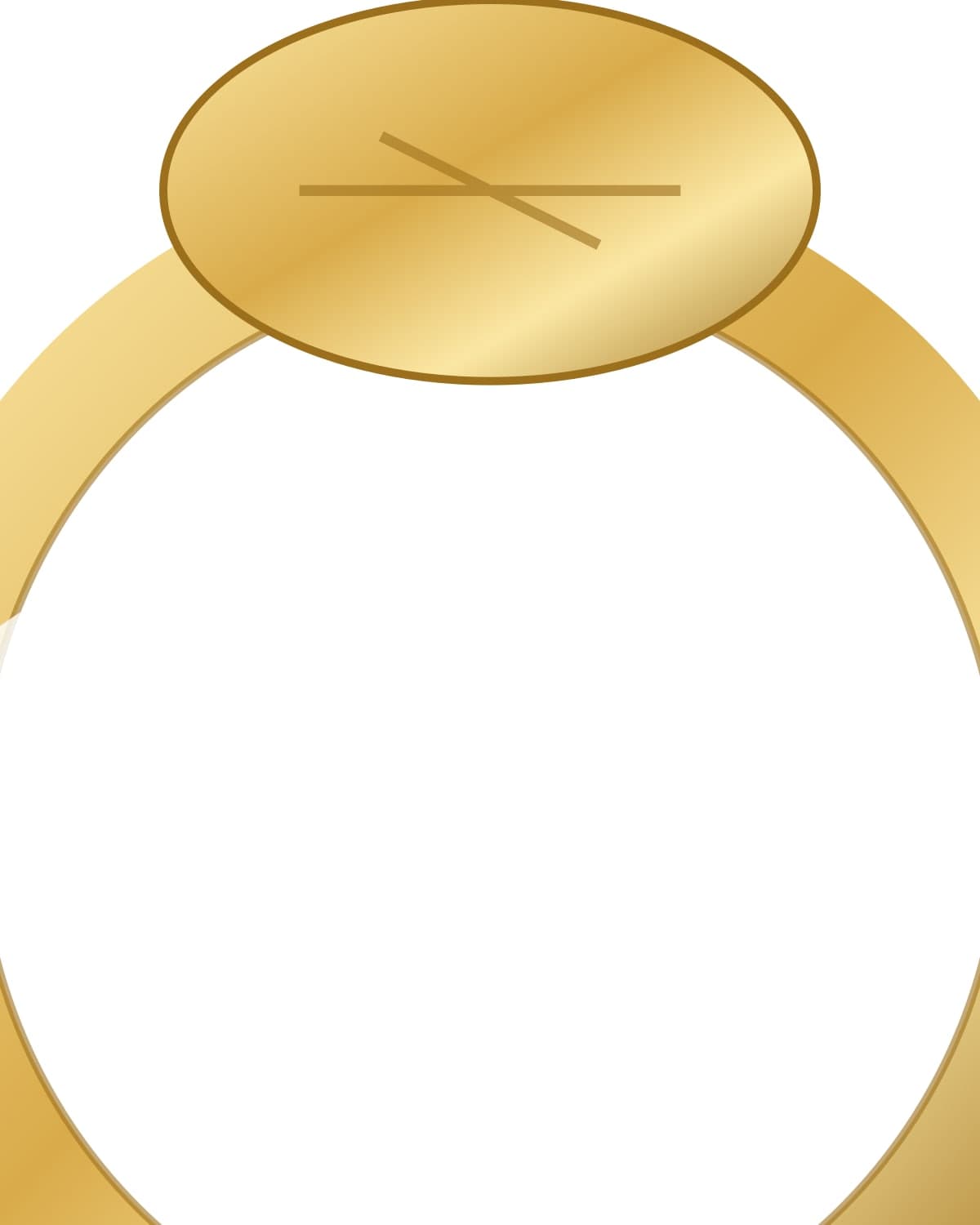 Gilded signet ring