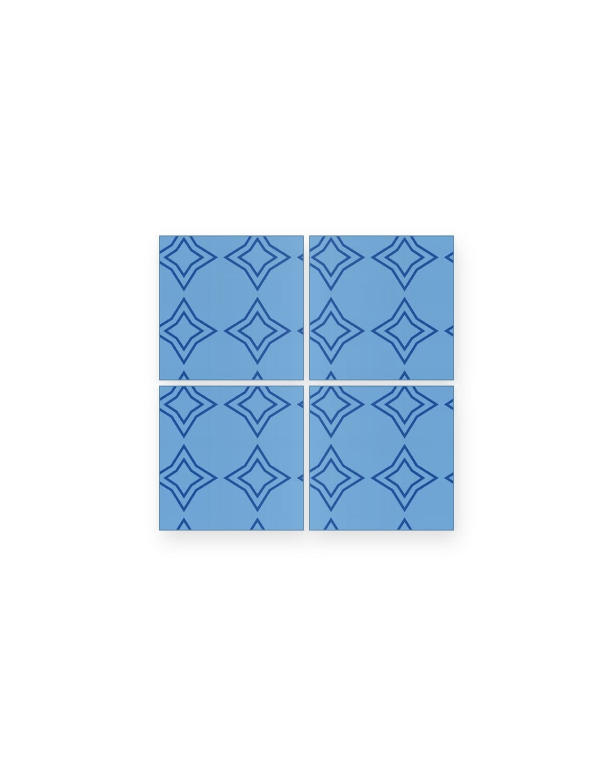 Glass tile trivets, set of two