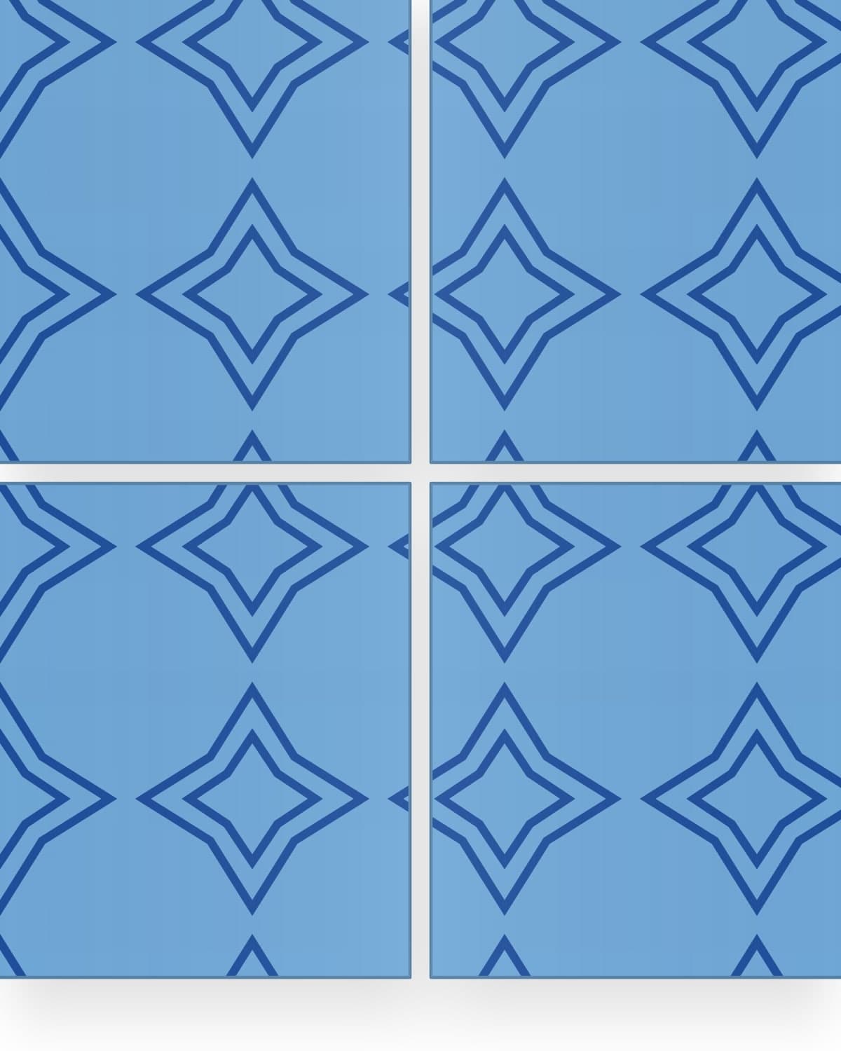 Glass tile trivets, set of two