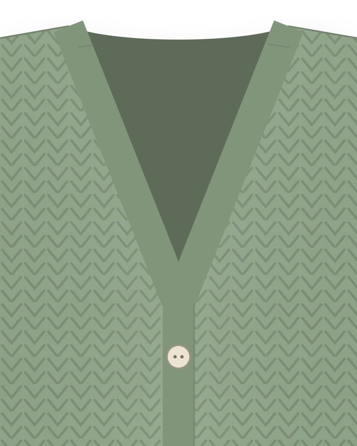 Harbour cardigan, sage