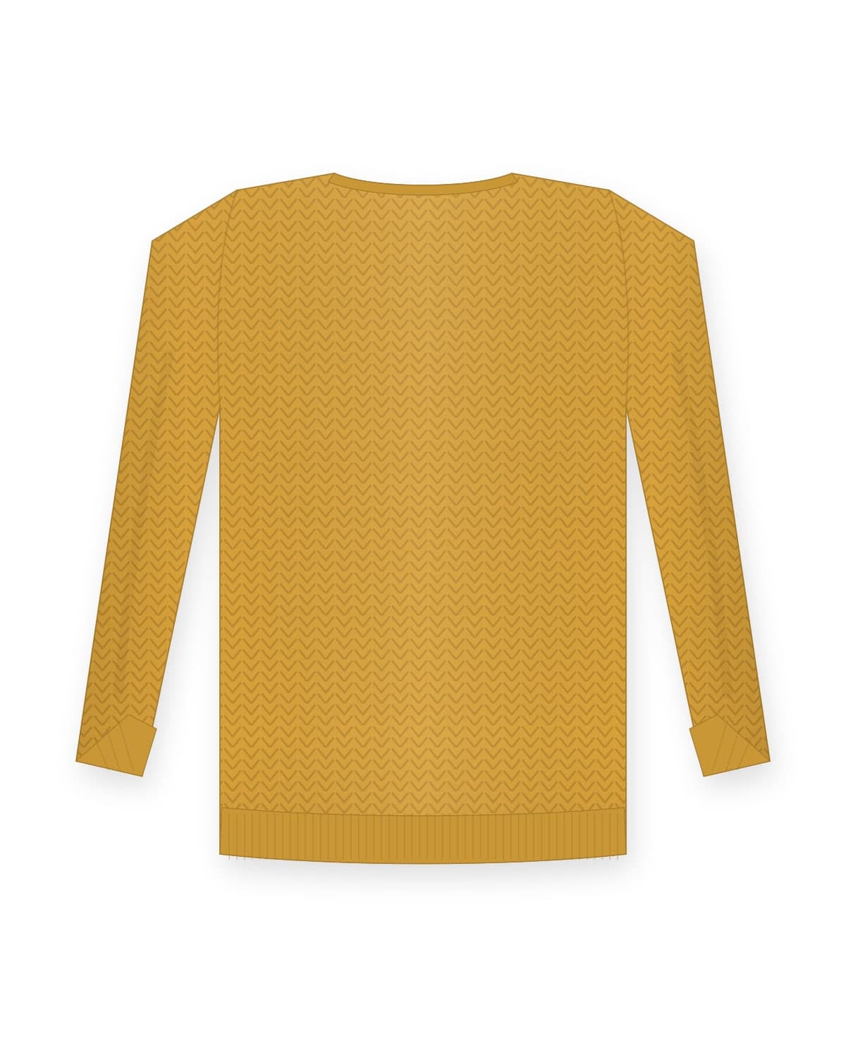 Wave sweater, mustard