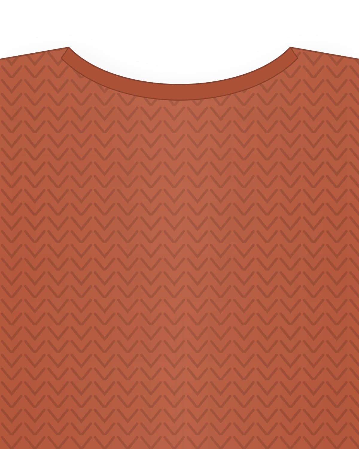 Wave sweater, terracotta