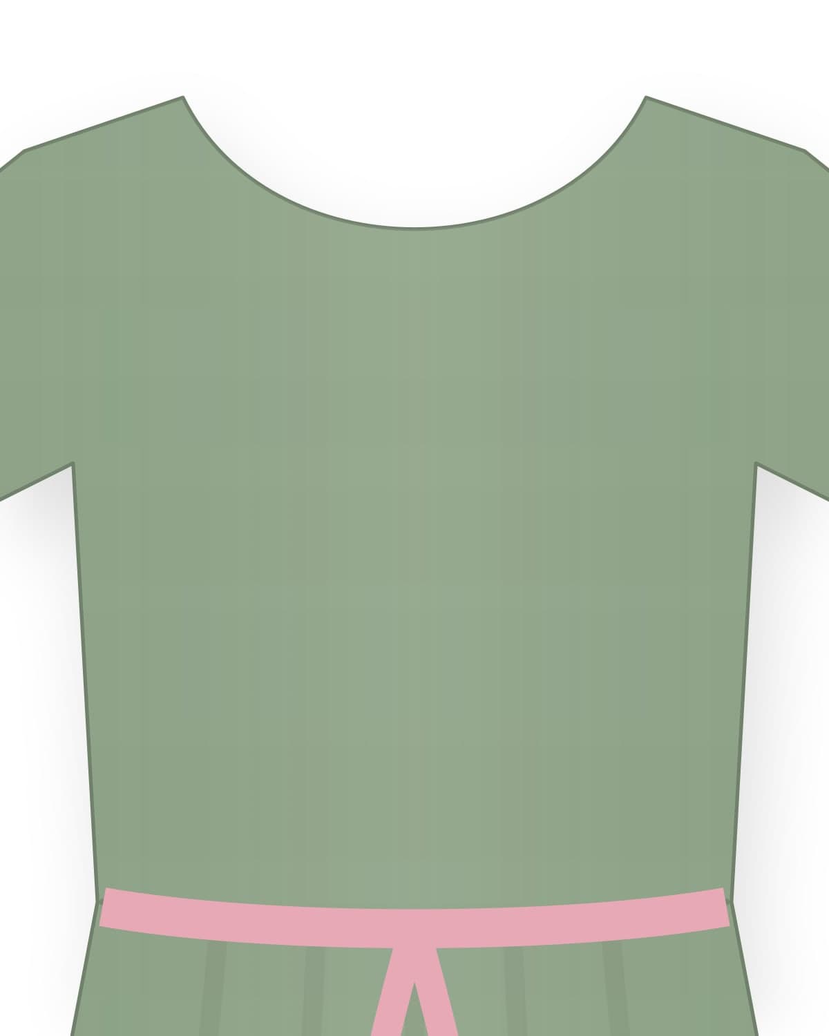 Chima dress, sage