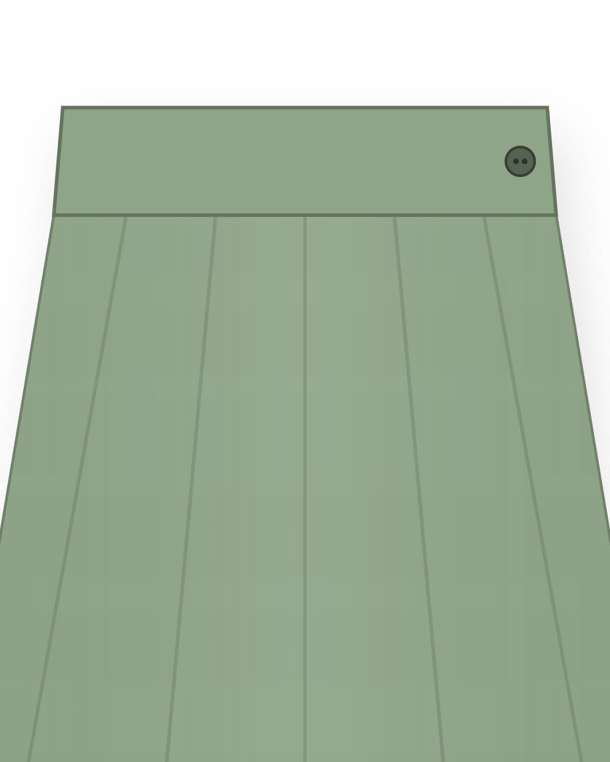 Jeogori skirt, sage