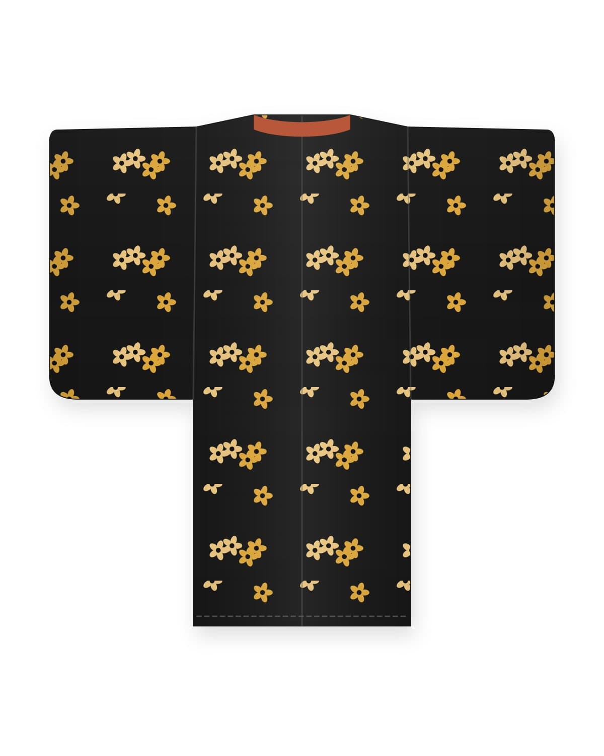 Nishijin haori jacket, black