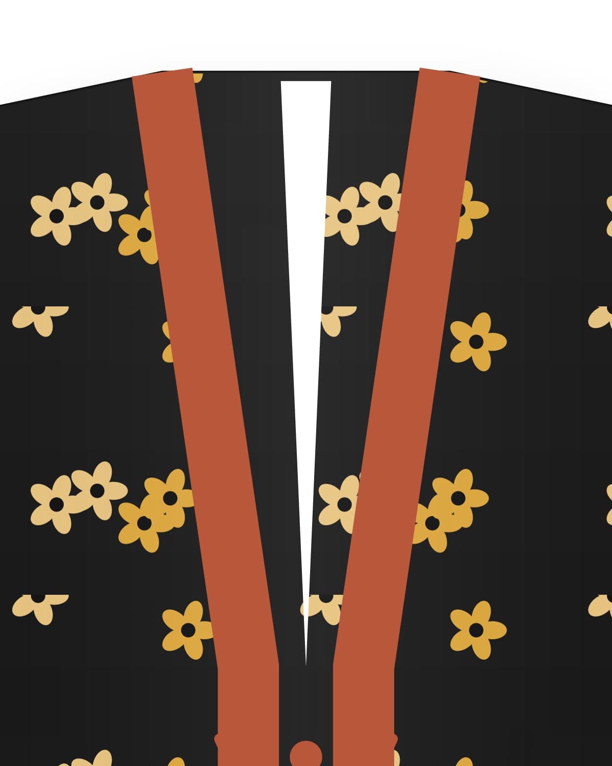 Nishijin haori jacket, black