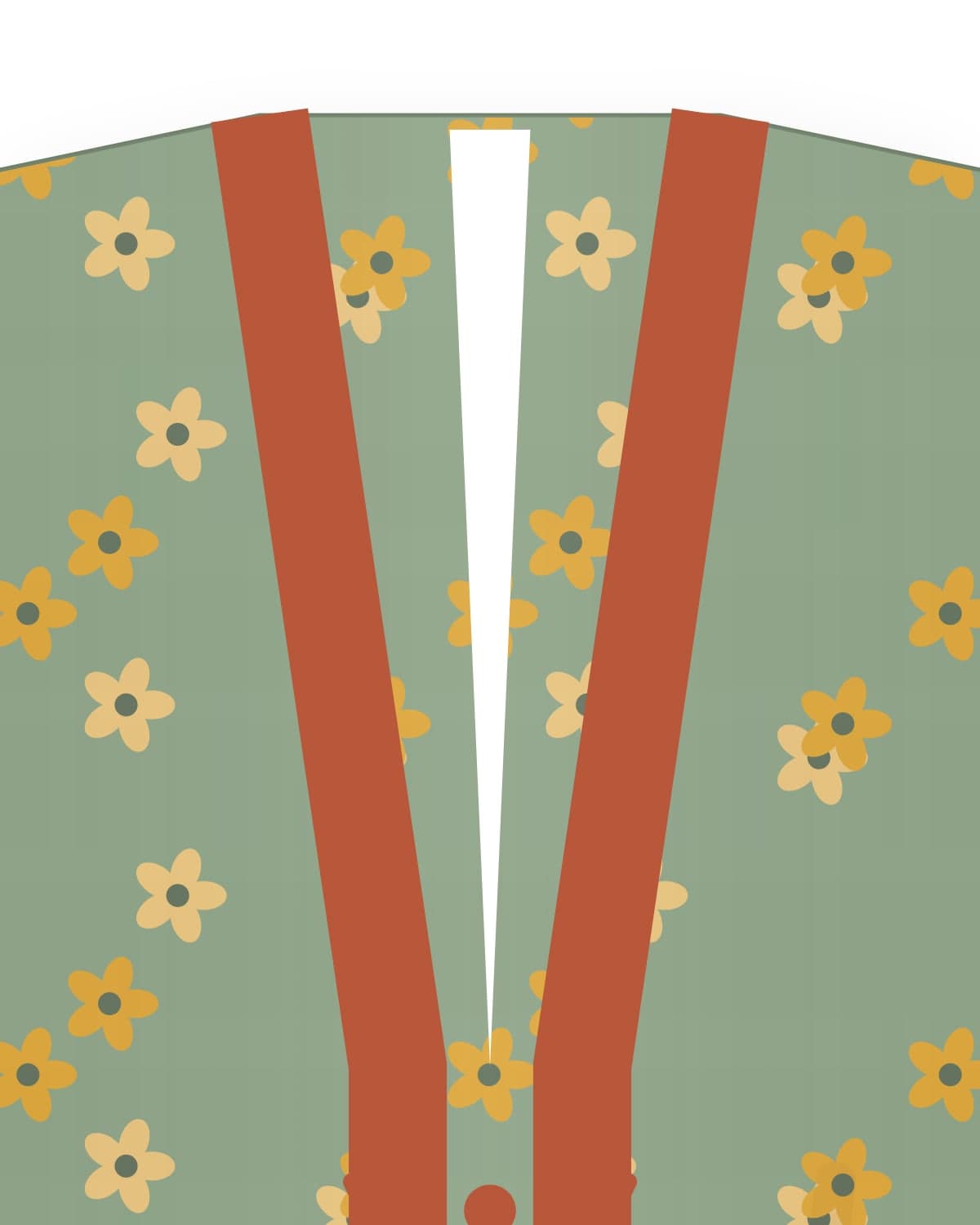 Nishijin haori jacket, sage