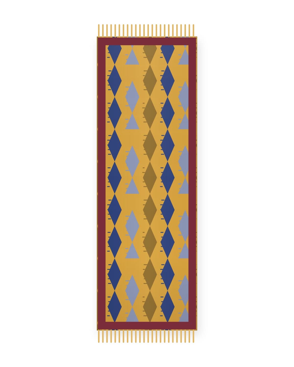 Ikat table runner, 2.4 m