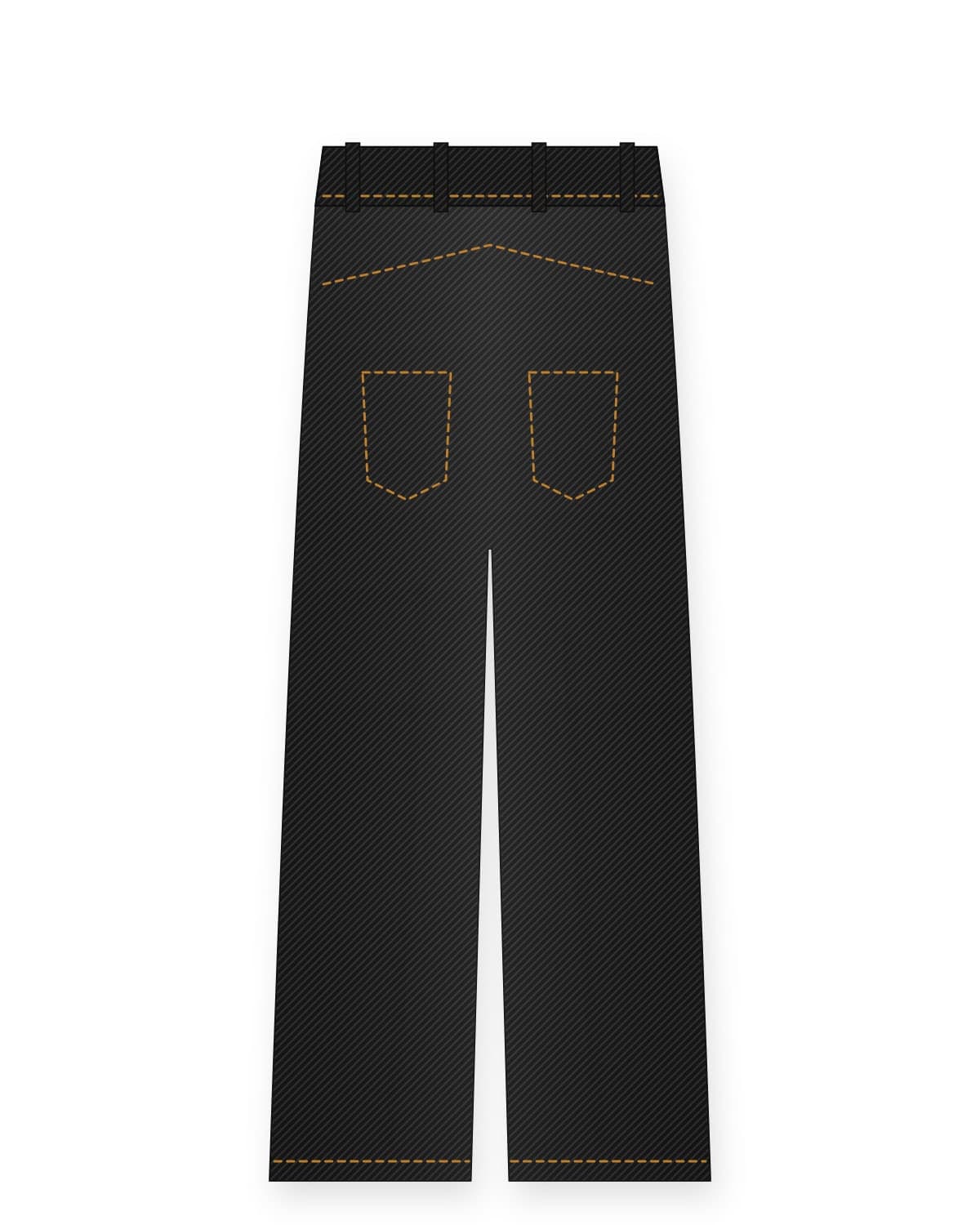 K-01 Straight jeans, black