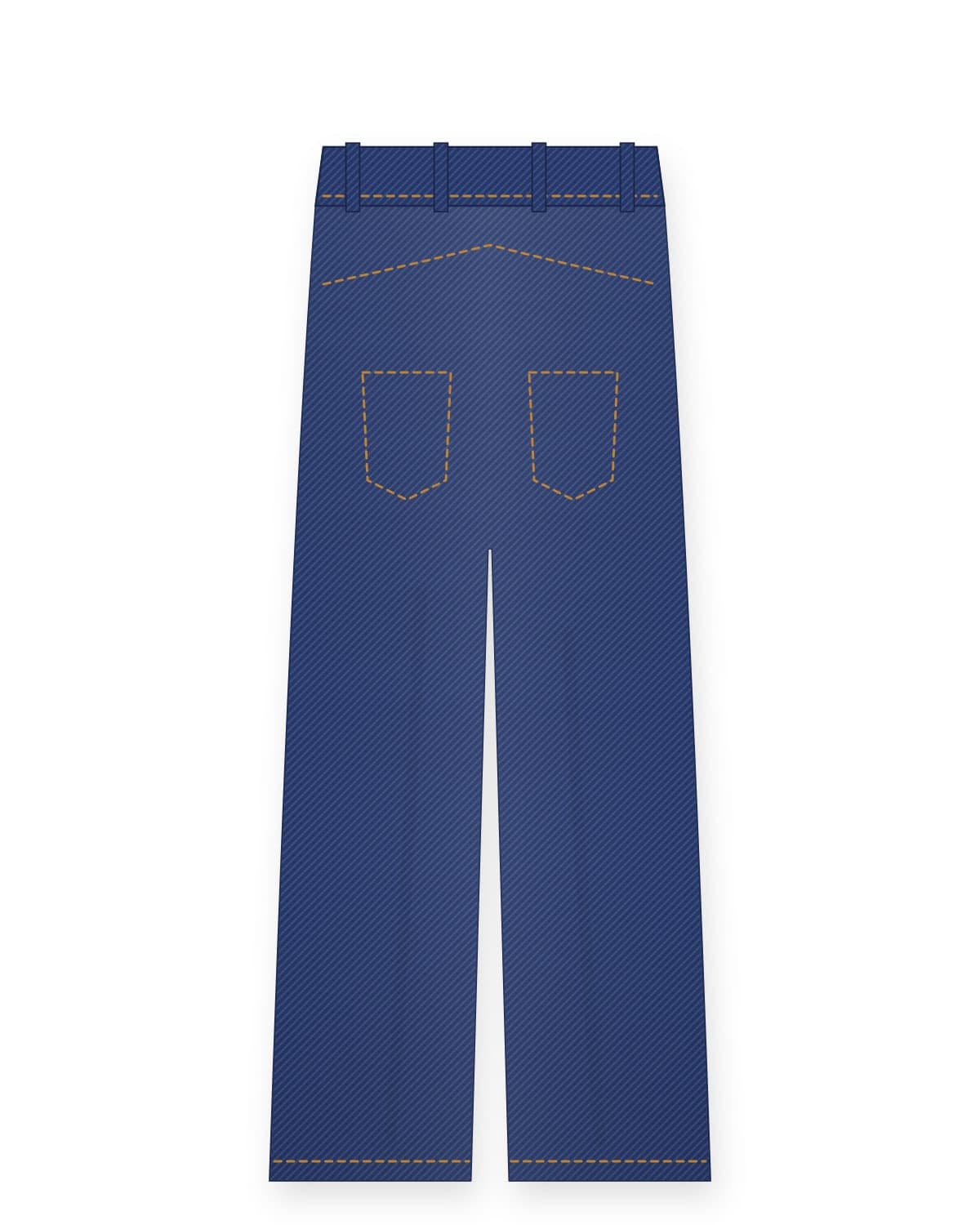 K-02 Wide jeans, indigo