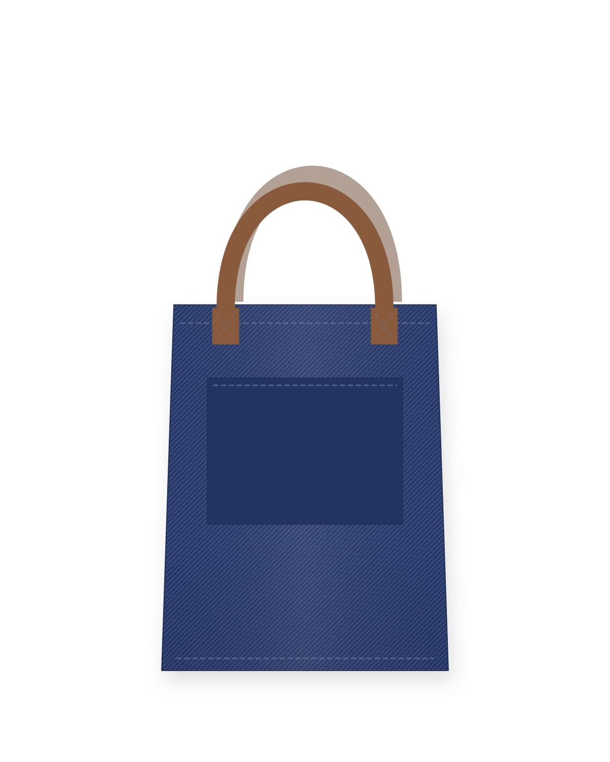 Selvedge tote bag, indigo