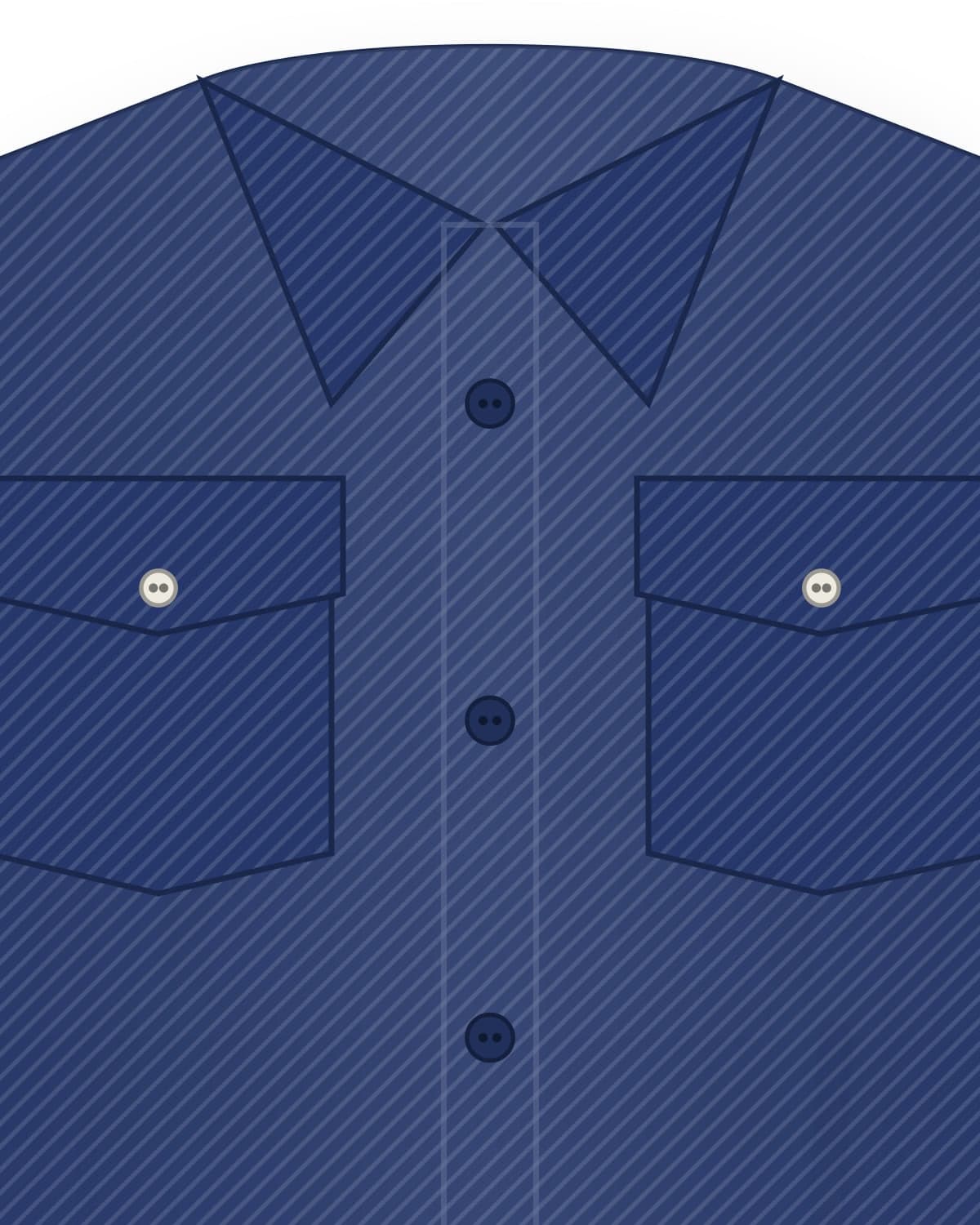Western overshirt, indigo