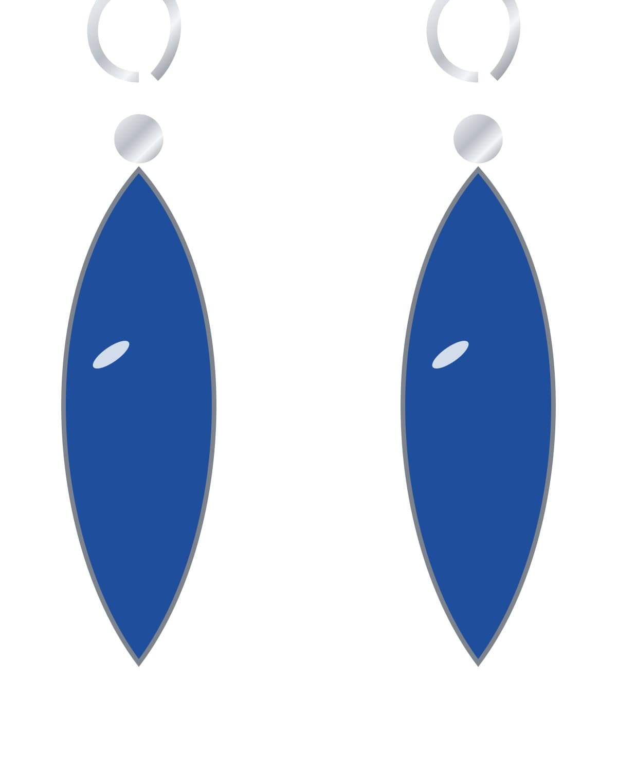 Lapis stud earrings