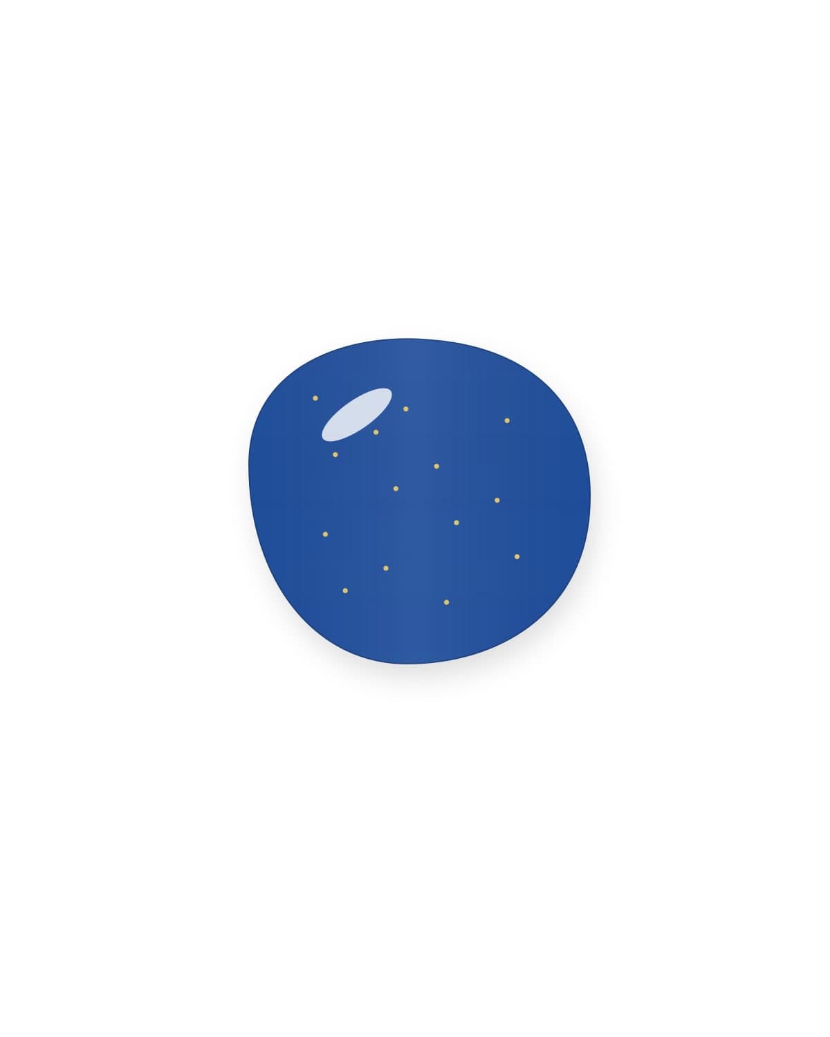 Lapis worry stone