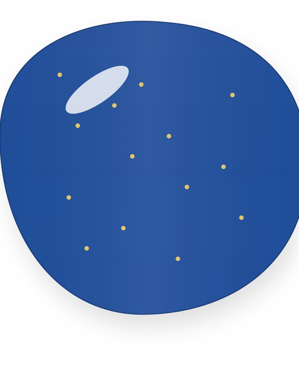 Lapis worry stone