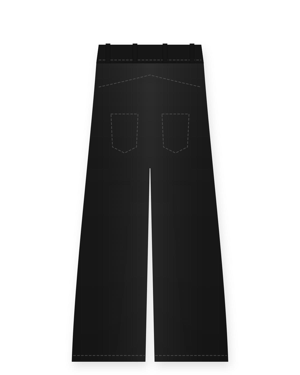 Hang Gai wide trousers, black