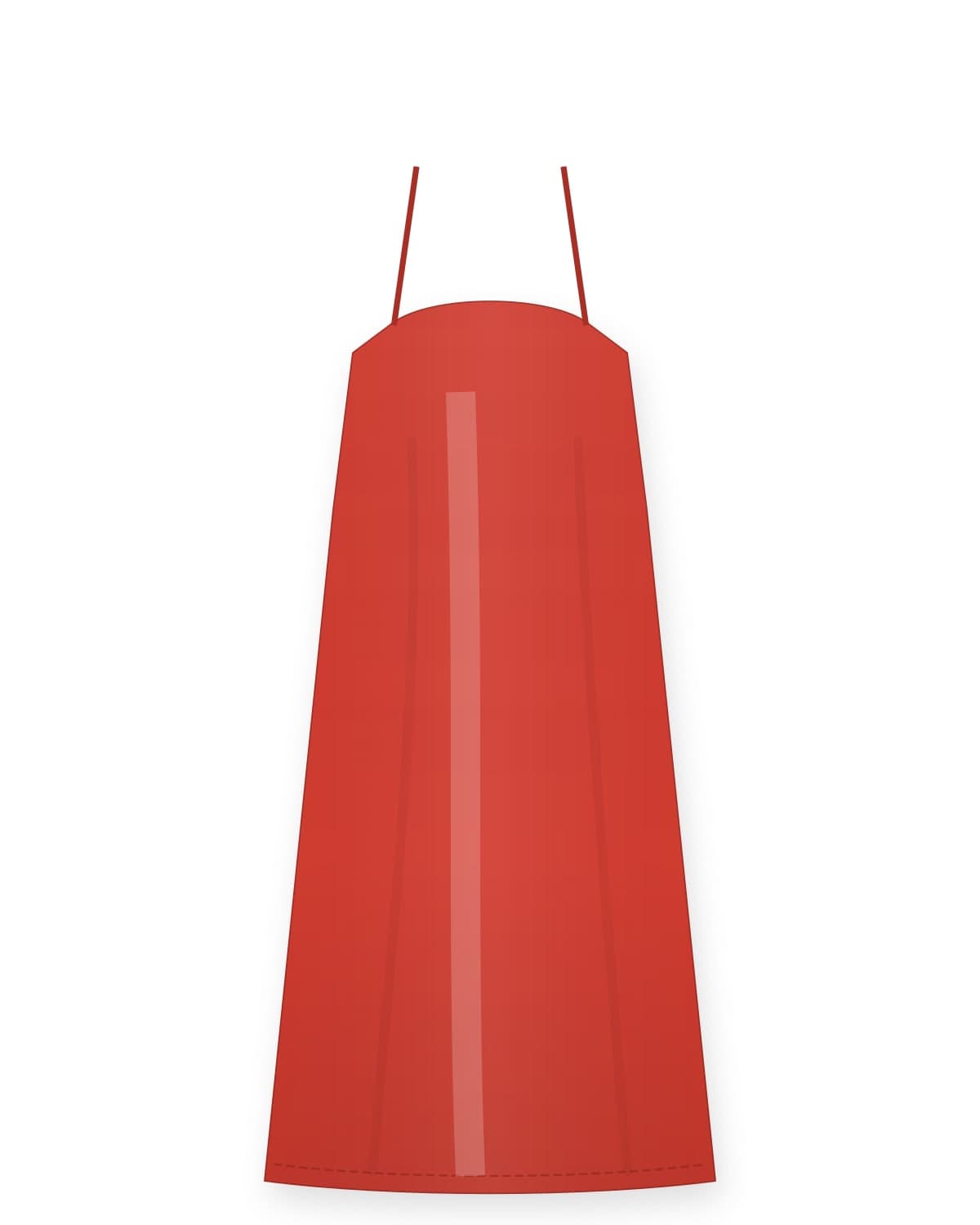 Lotus slip dress, red