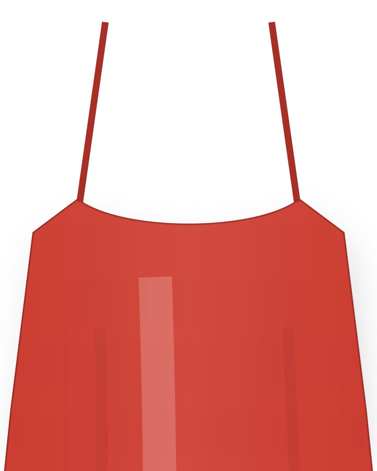 Lotus slip dress, red