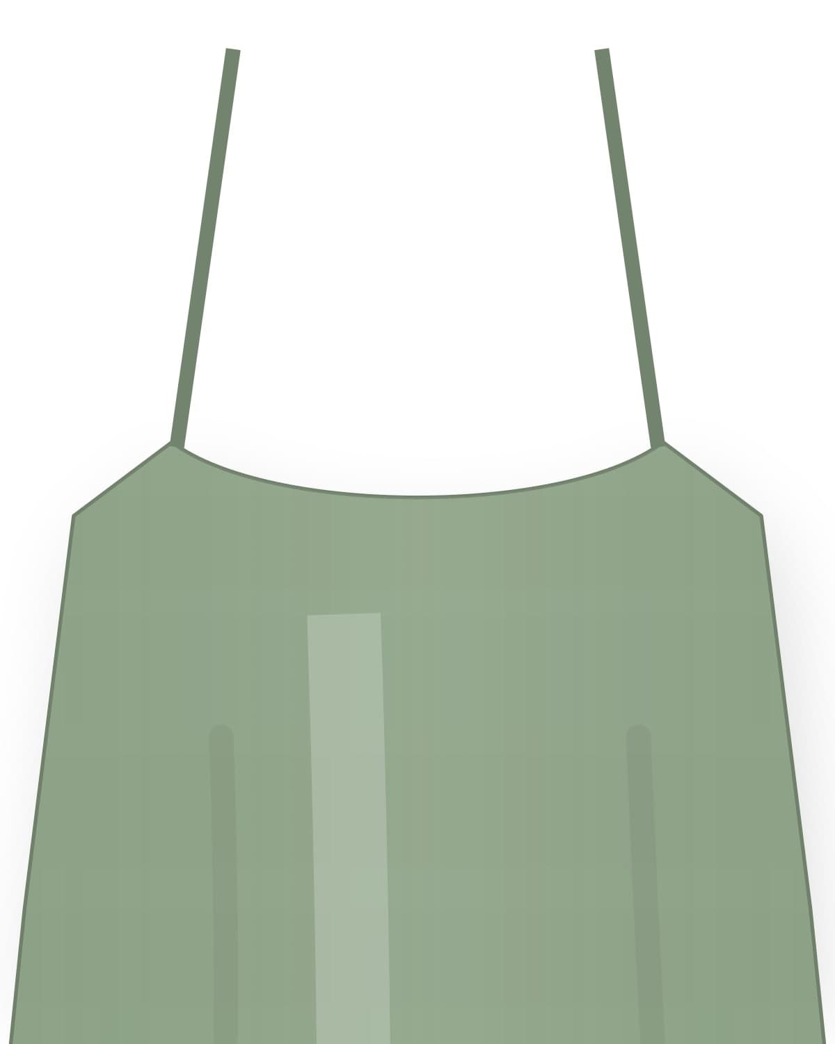 Lotus slip dress, sage
