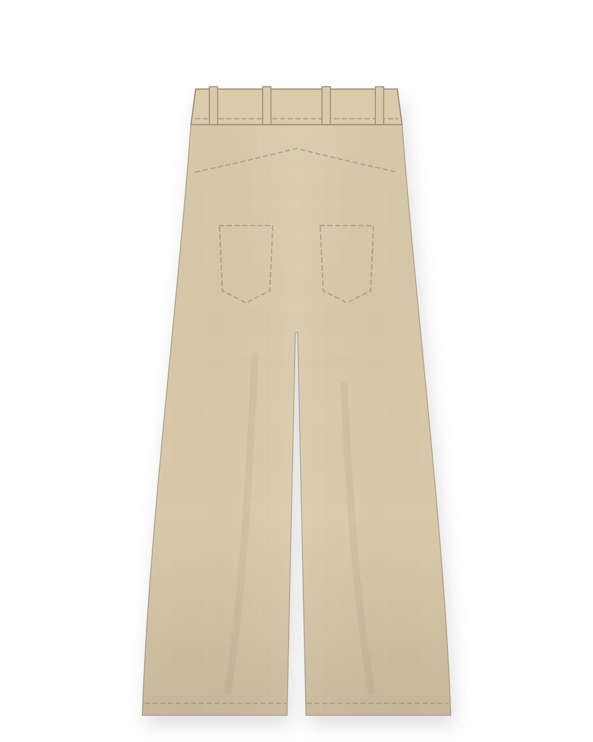 Wide wide trousers, beige