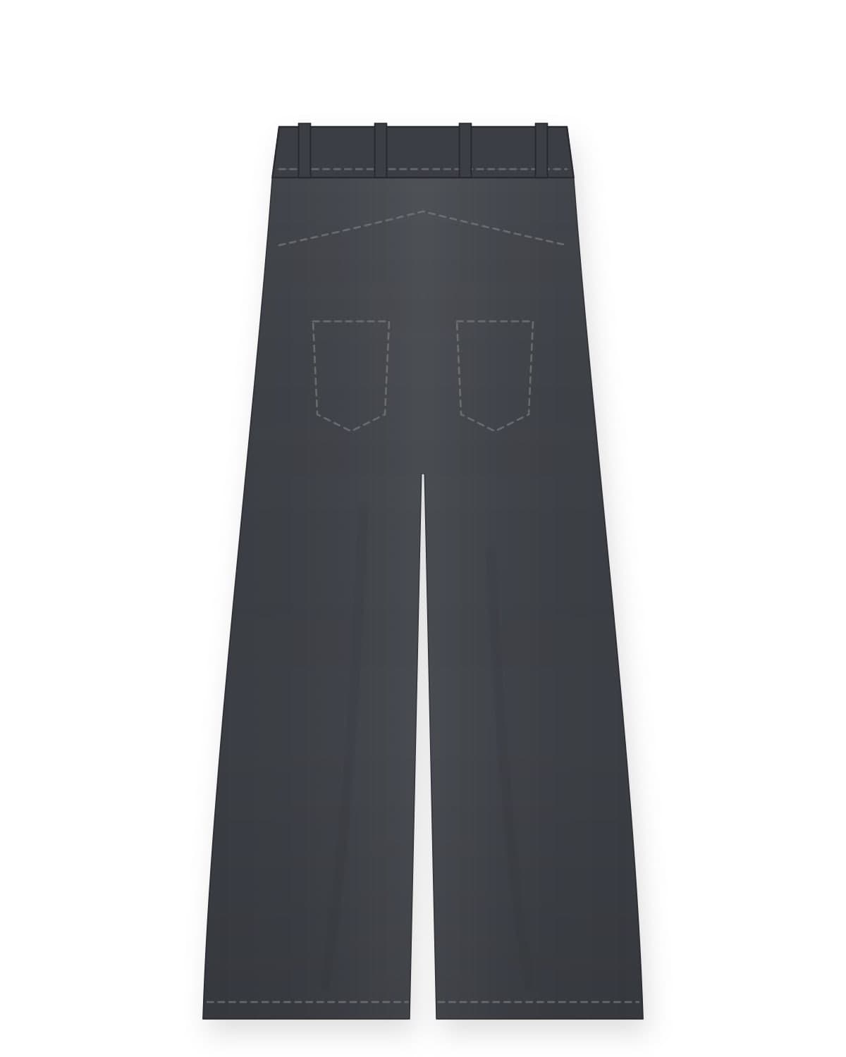 Wide wide trousers, graphite