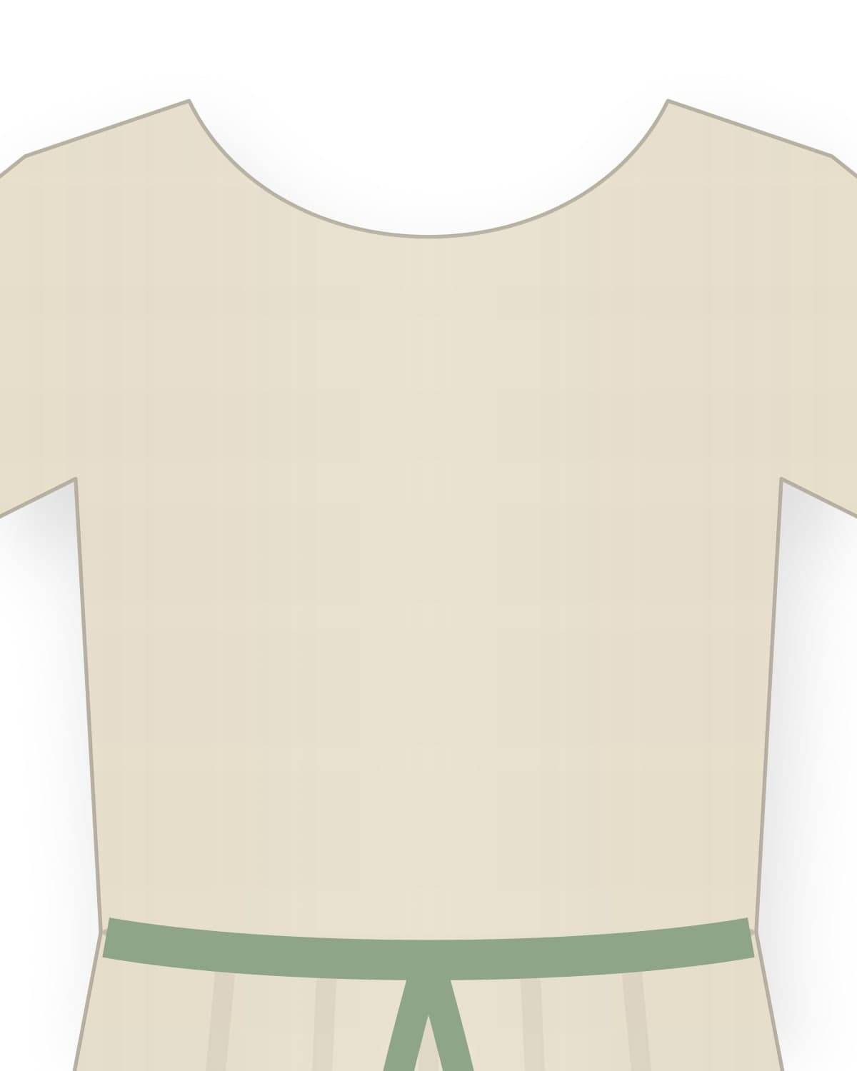 Tea Field dress, ecru