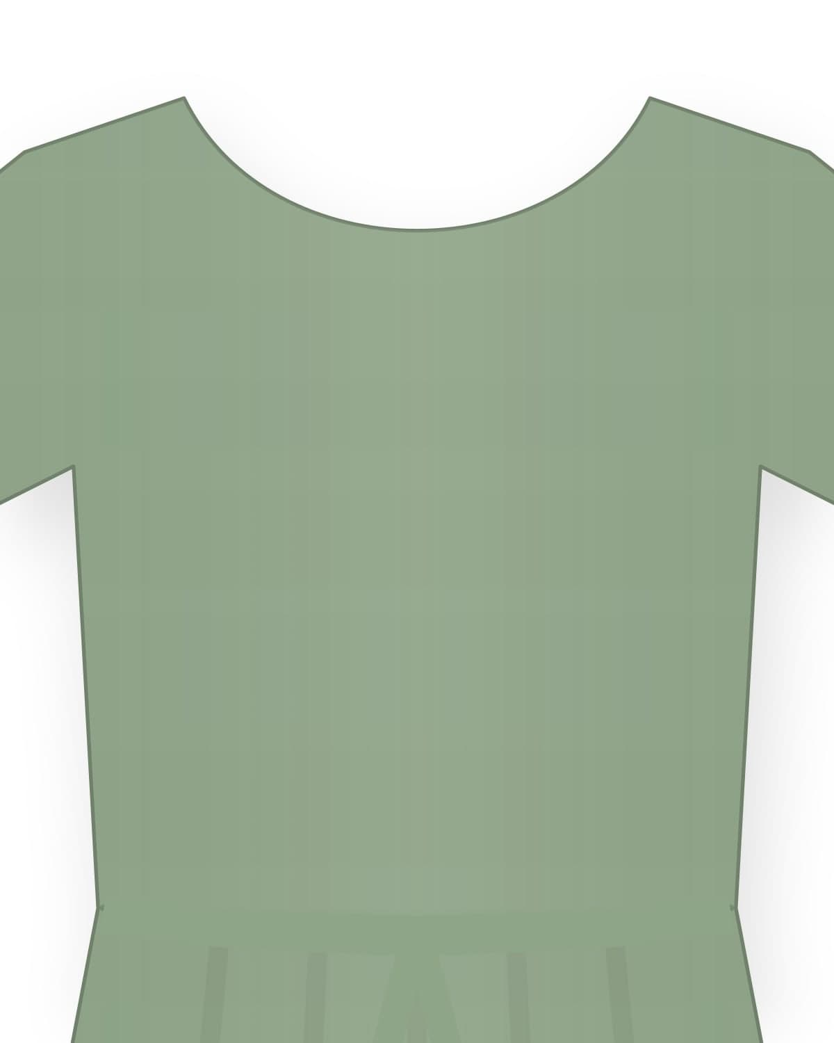 Tea Field dress, sage