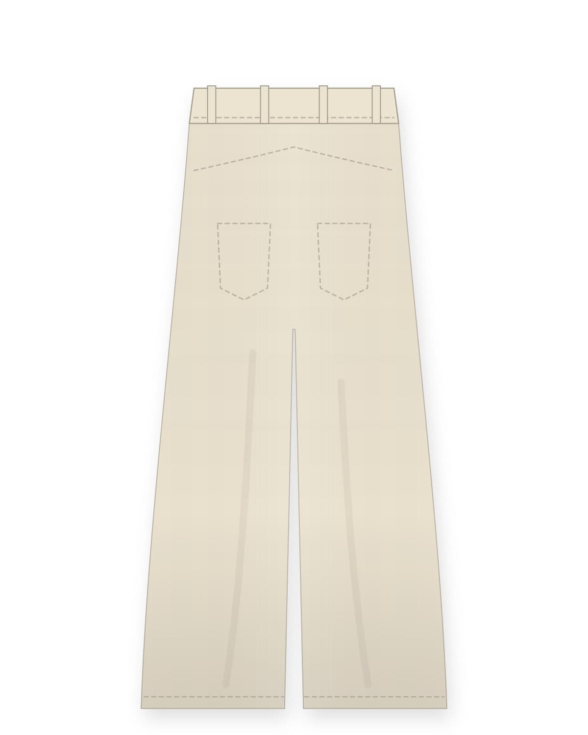 Xixi wide trousers, ecru