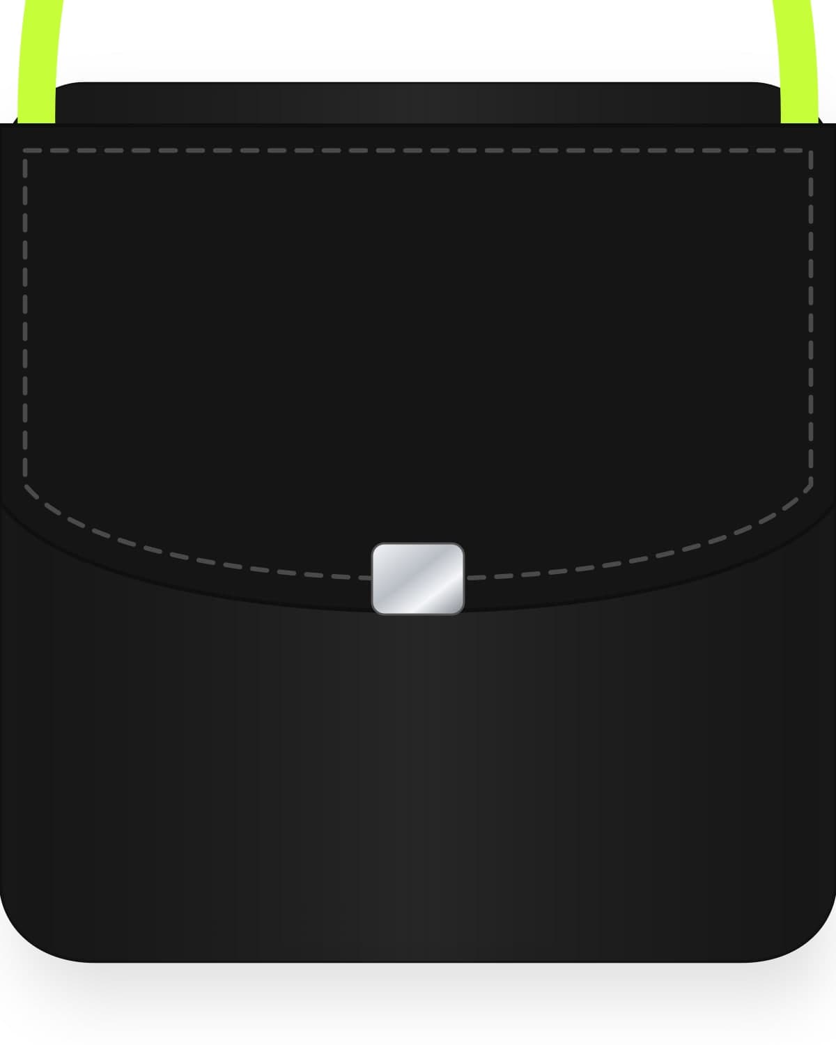 Courier crossbody bag, black