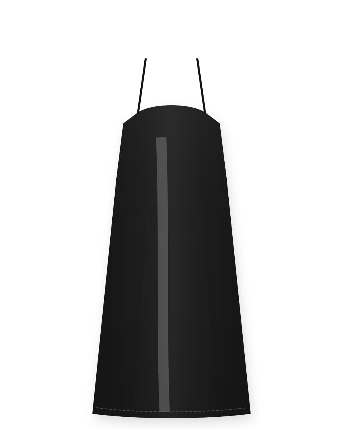 Aisha slip dress, black