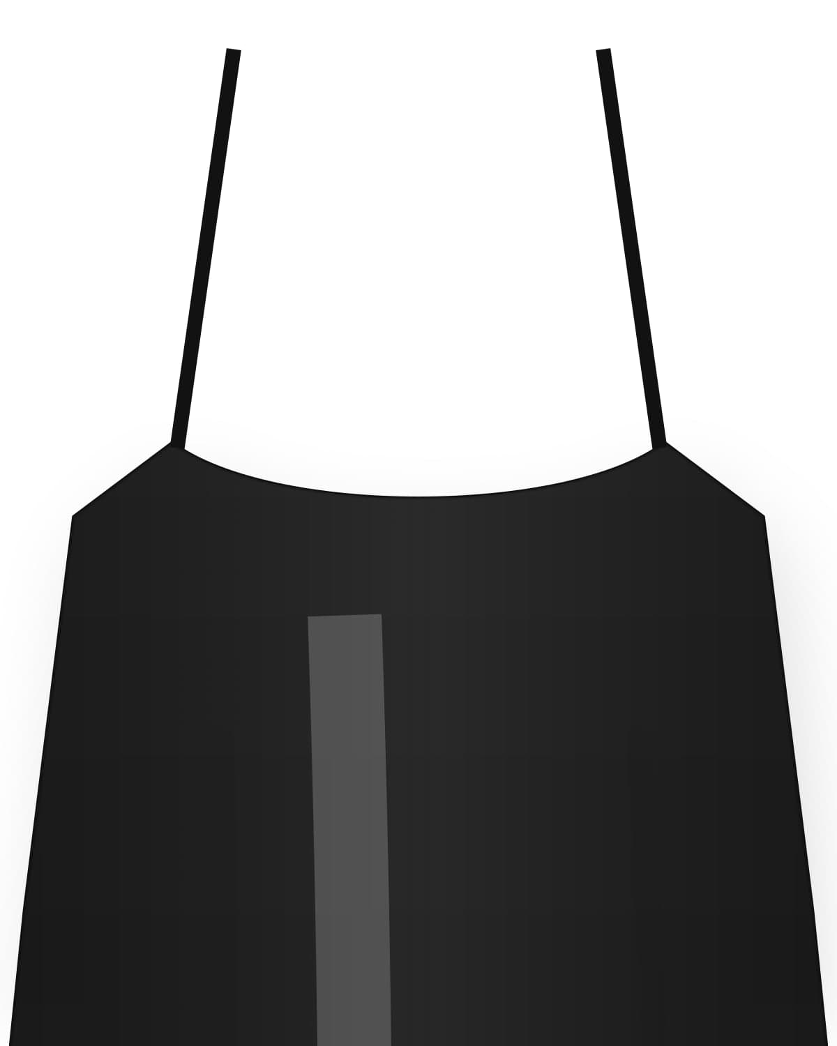 Aisha slip dress, black
