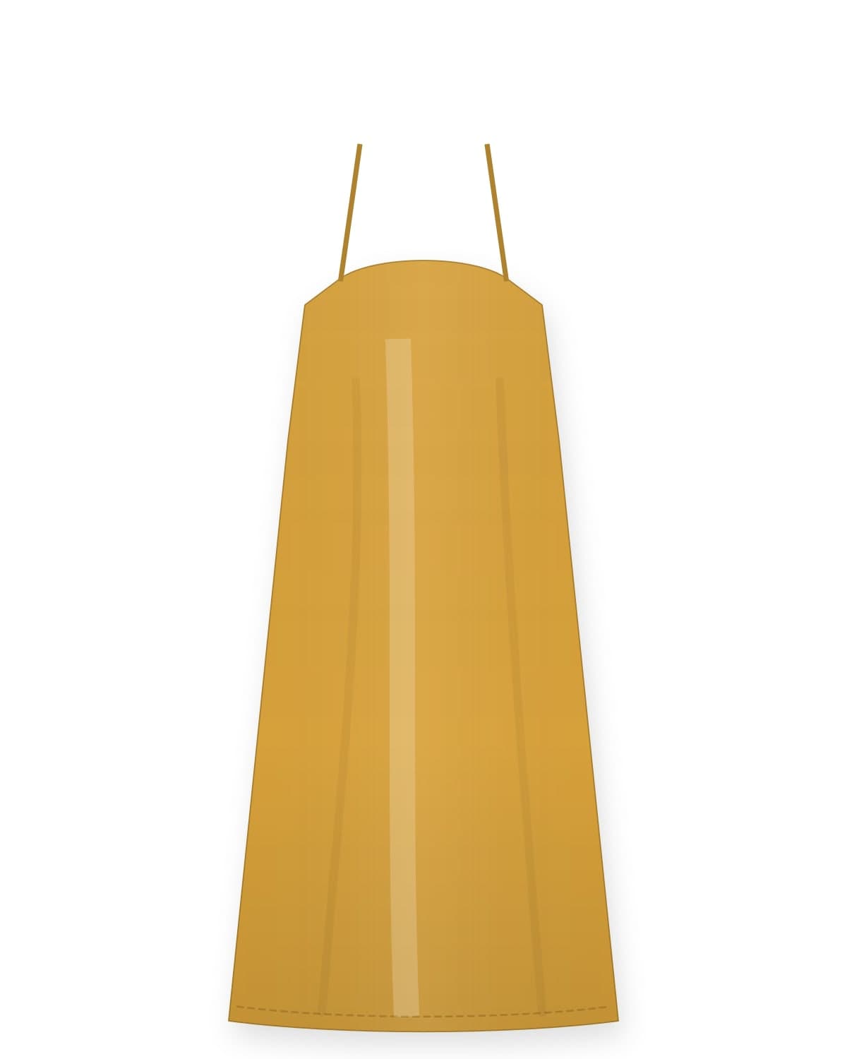 Aisha slip dress, mustard