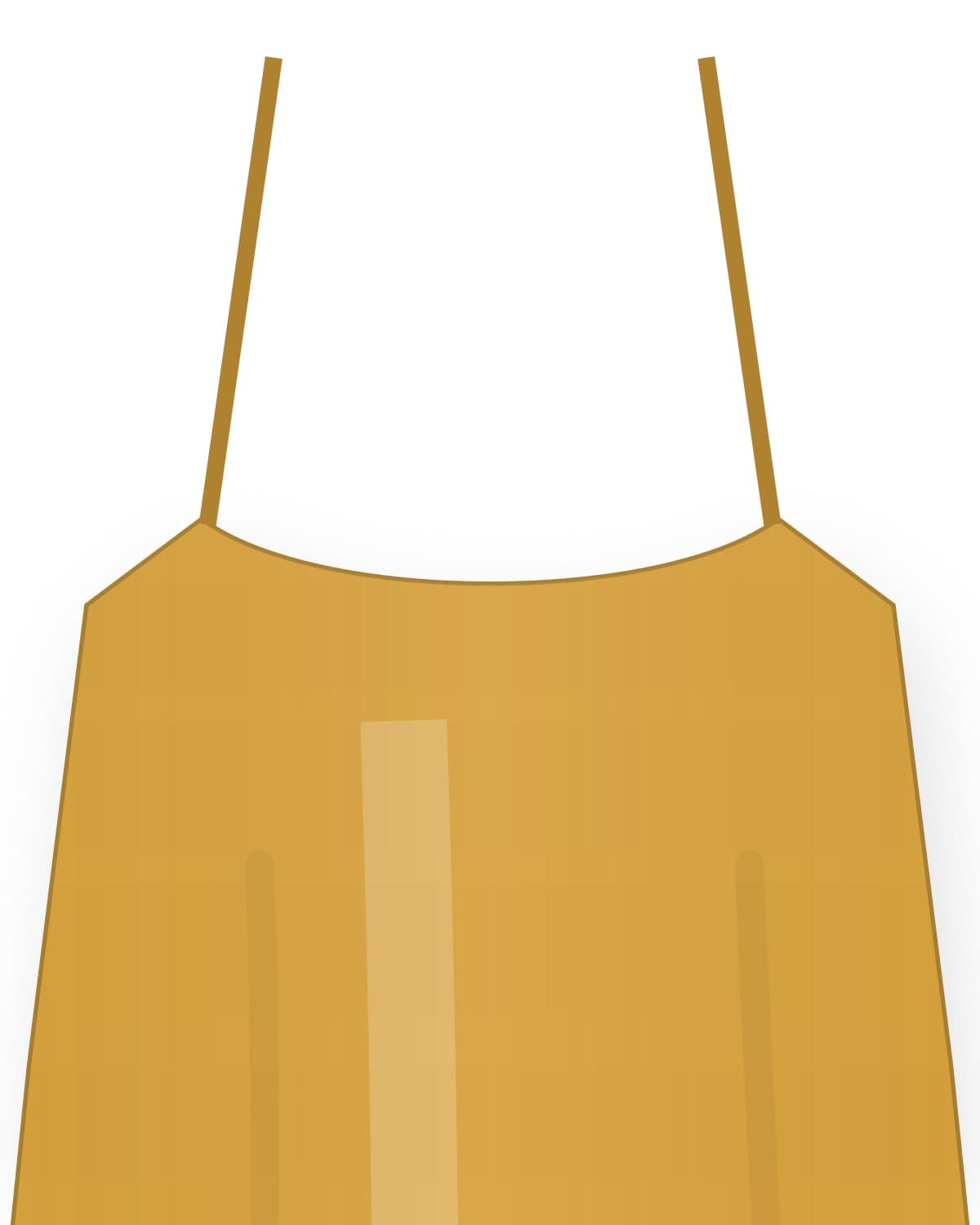 Aisha slip dress, mustard