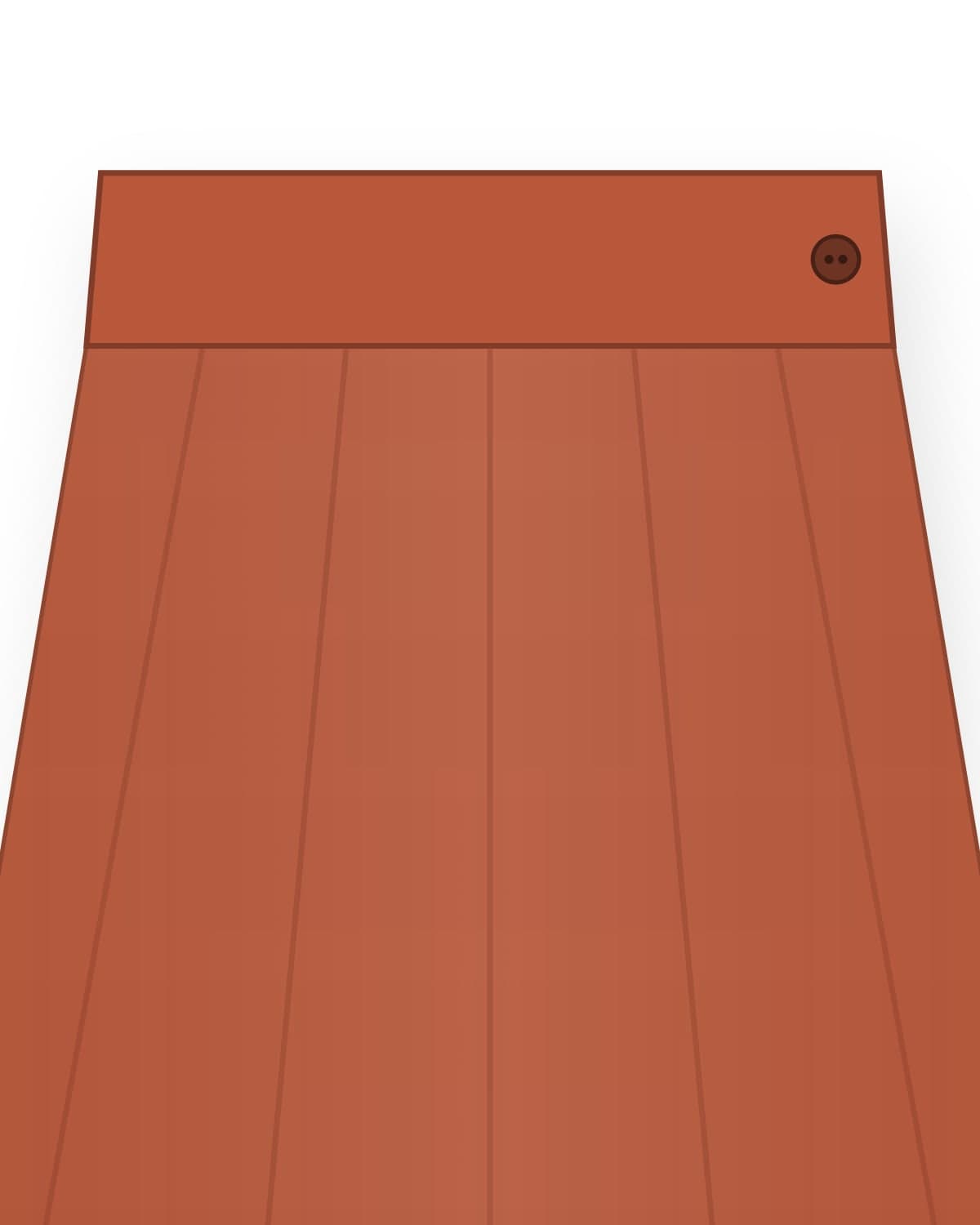 Kiyiz skirt, terracotta