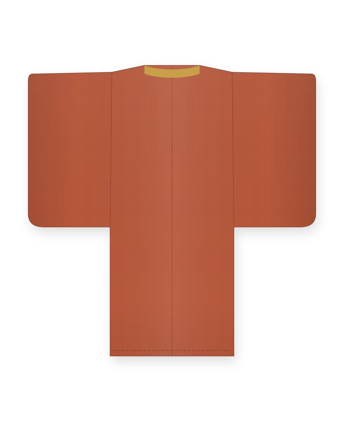 Oyu haori jacket, terracotta