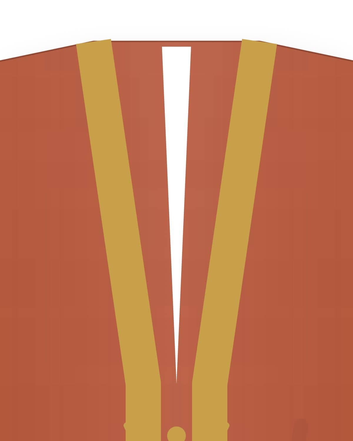 Oyu haori jacket, terracotta