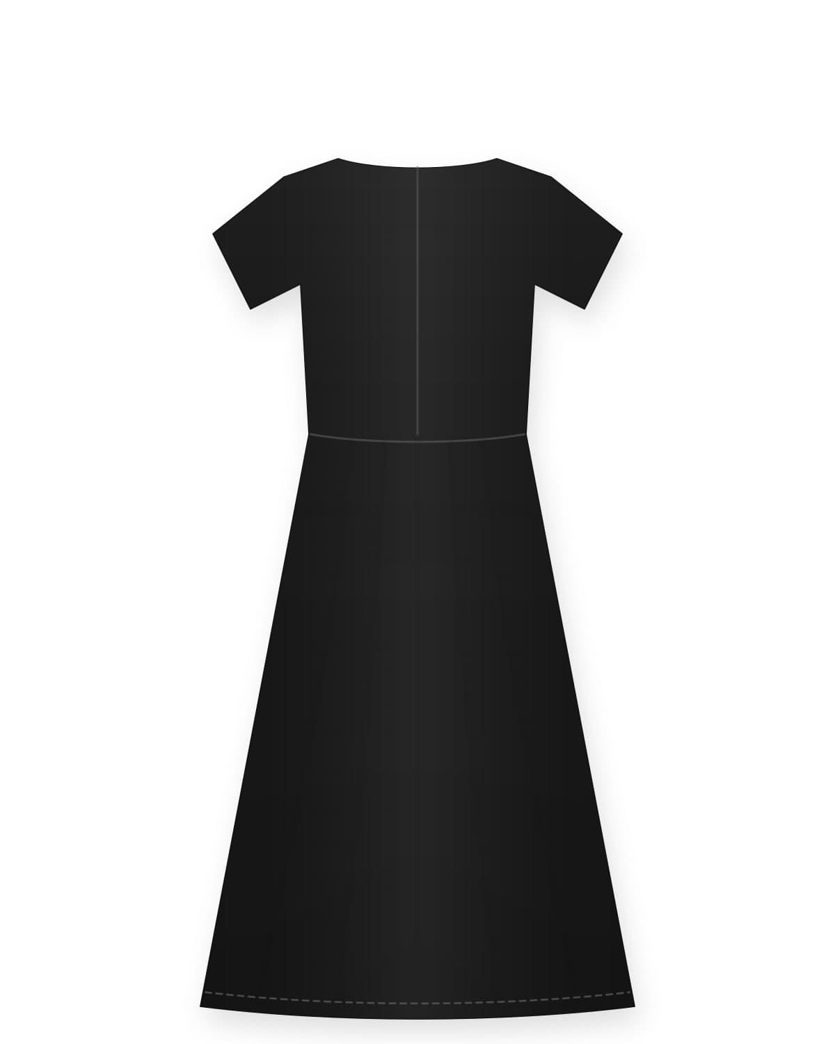 Shanyrak dress, black