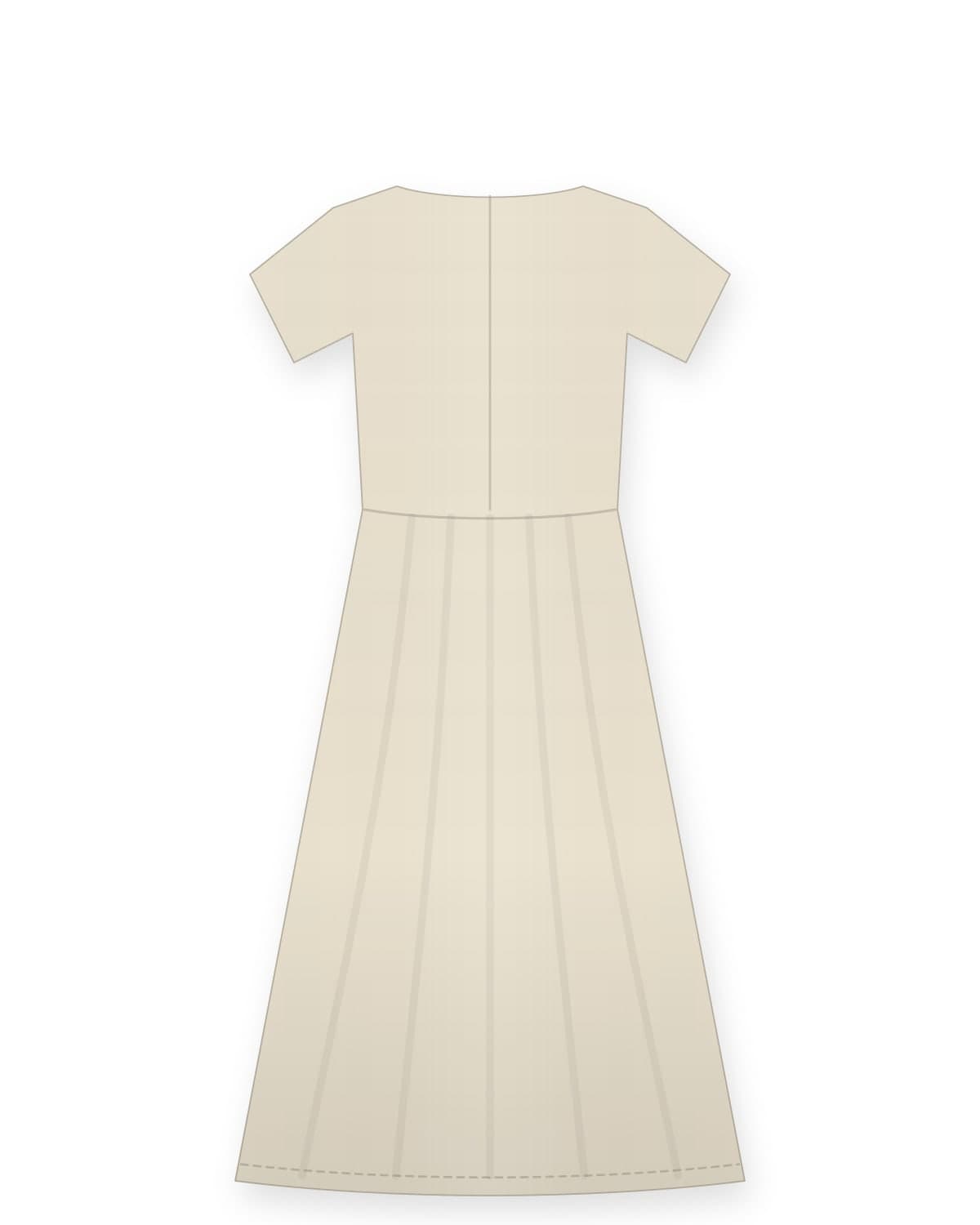 Shanyrak dress, ecru