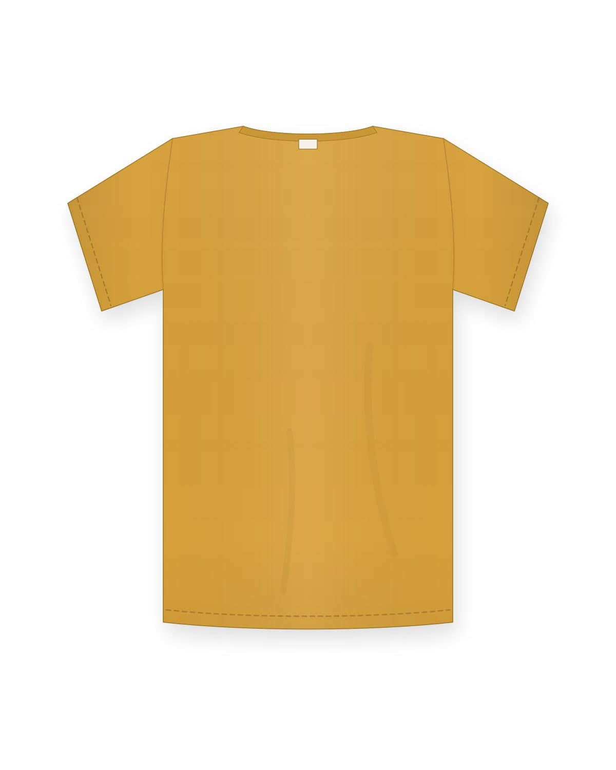 Basic tee, mustard