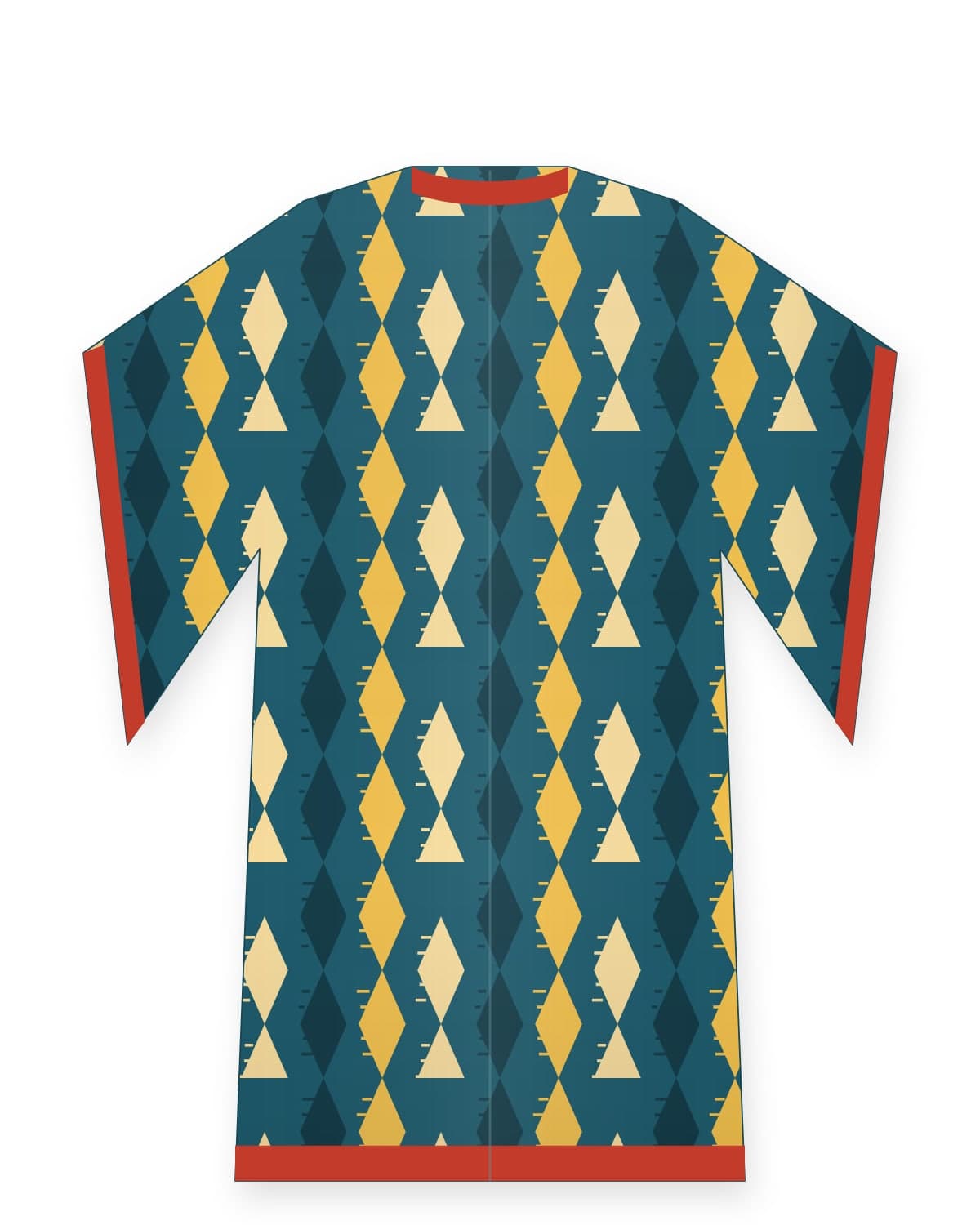 Silk ikat kaftan